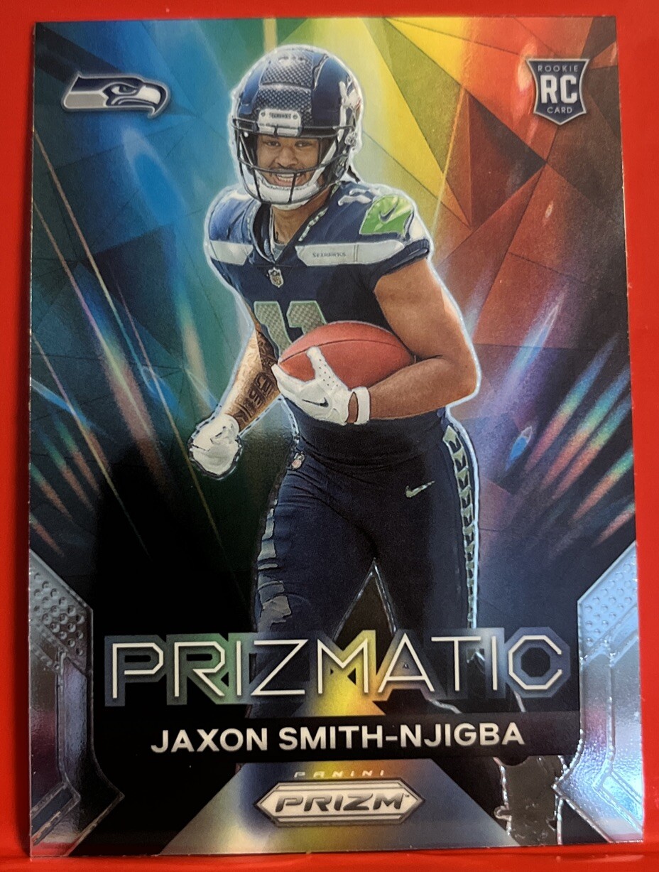 Jaxon Smith-Njigba 2023 Panini Prizm Prizmatic Rookie Card #1 Seattle Seahawks