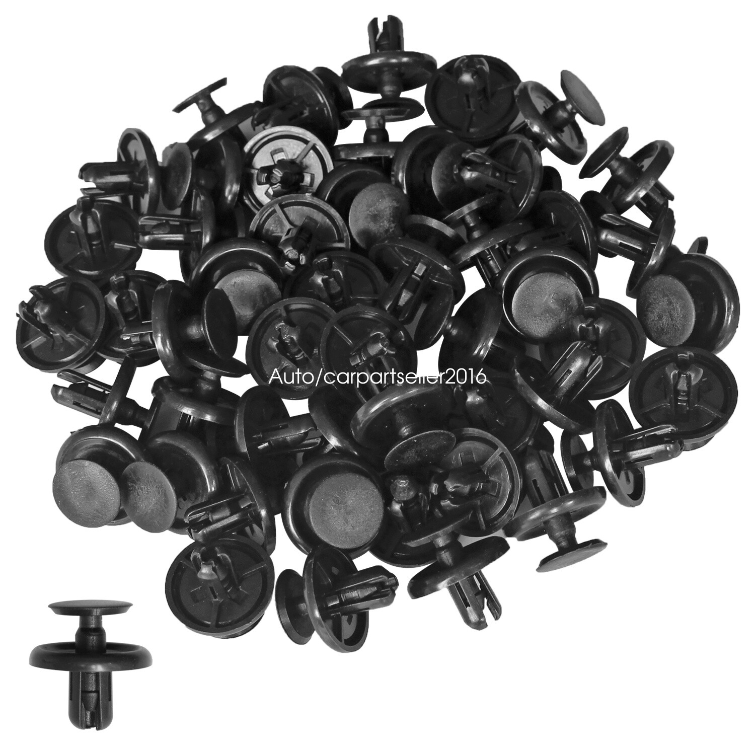 Car Black Plastic 150PCS Rivet Clip Fender Bumper Push Pin Clips Hole