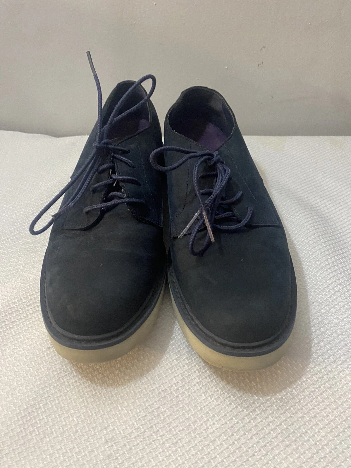 Comode scarpe da donna blu in pelle scamosciata Timberland taglia 7 sensore flessibile