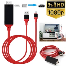Phone to HDMI HDTV AV TV Adapter 1080P Digital Cable For iPhone 12/11/XR/8 iPad
