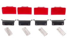 1983-1992 Camarofirebird Seat Belt Receiver Red Push Button Kit Set Of 4 1983-1992 Camarofirebird Seat Belt Receiver Red Push Button Kit Set Of 4