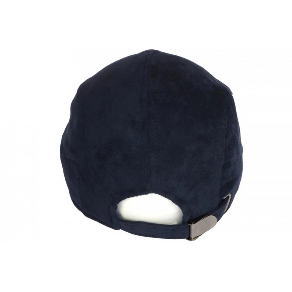 Casquette Cuir Bleu Marine Daim Suedine Classe Reglable Kilro-Taille unique - Photo 3/3