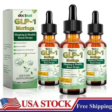 GLP-1 Weight Loss Fat Burner Drops Diet Supplement Slimming Drops 30ml1-3PACK