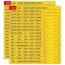 Breaker Panel Labels, 2pcs Electrical Box Sticker Numbers Breaker Panel Label...