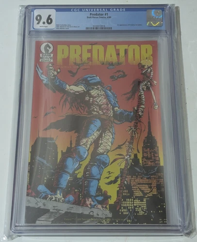 Predator# 1 cgc 9.6(1st App Of The Predator/1st Print)Dark Horse Comics🔥🔥🔥🔥