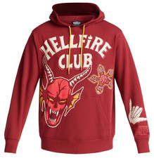 Stranger Things Hellfire Club Red Hoodie Size 3XL   Graphic Demon Logo