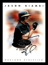 1996 Leaf Signature Autographs Silver Jason Giambi AUTO /1000* ATHLETICS