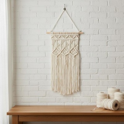 Webteppich Wandbehang Handarbeit Baumwollkordel Wandbehang Nordisch Ästhetisch