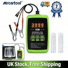 Universal Car Fuel Injector Tester Cleaner DIY Cleaning Tools Kit w/ 2 Adapters