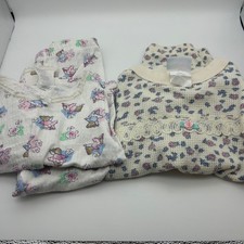 Vintage Carters Miniwear Girls Pajamas set Bundle 4T Ballerina Bear Floral