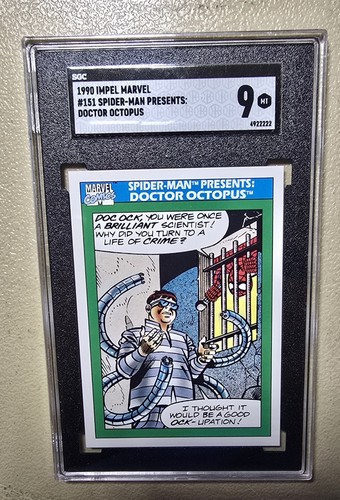 1990 Impel Marvel Universe Spider-man Presents DOCTOR OCTOPUS #151 BGS 9 MINT 90