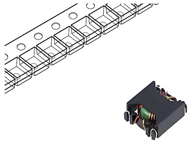 P0422NLT Common mode 40mΩ SMD 770mH 4,7A ±35% W: 17,02mm H: 9,91mm PULSE - Bild 1 von 1