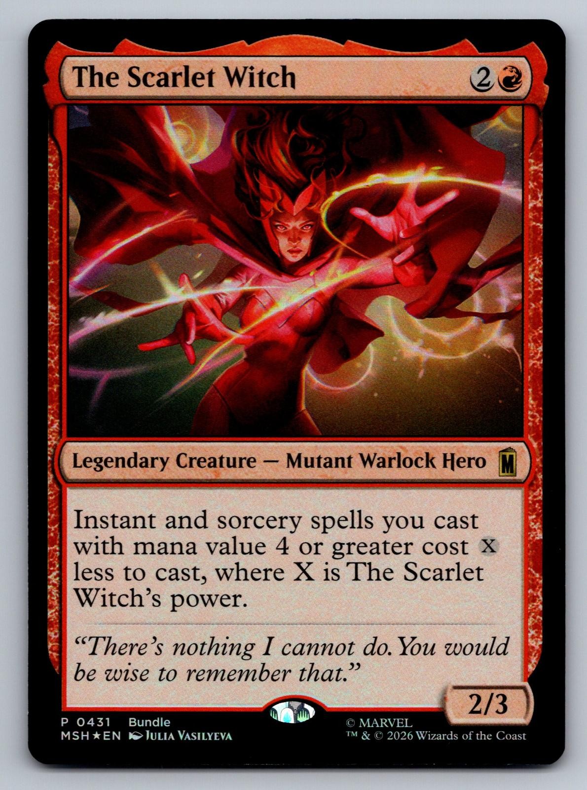 The Scarlet Witch 431 Holo Unique and Miscellaneous Promos MTG Foil NM