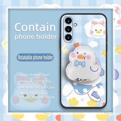 MYDING-Phone Case for Samsung Galaxy A15,  Kickstand Simplicity TPU Waterproof