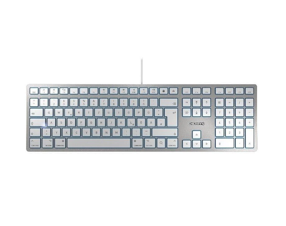 Cherry KC 6000 Slim Tastatur USB ultraflach leise Mac Layout Scissor Mechanik - Bild 3 von 4