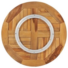 Table Disk Teak Smooth teak hardwood A good size Swivel vidaXL