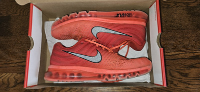 Nike Air Max 2017 Mens Size 11 Crimson Bright Red Good Condition