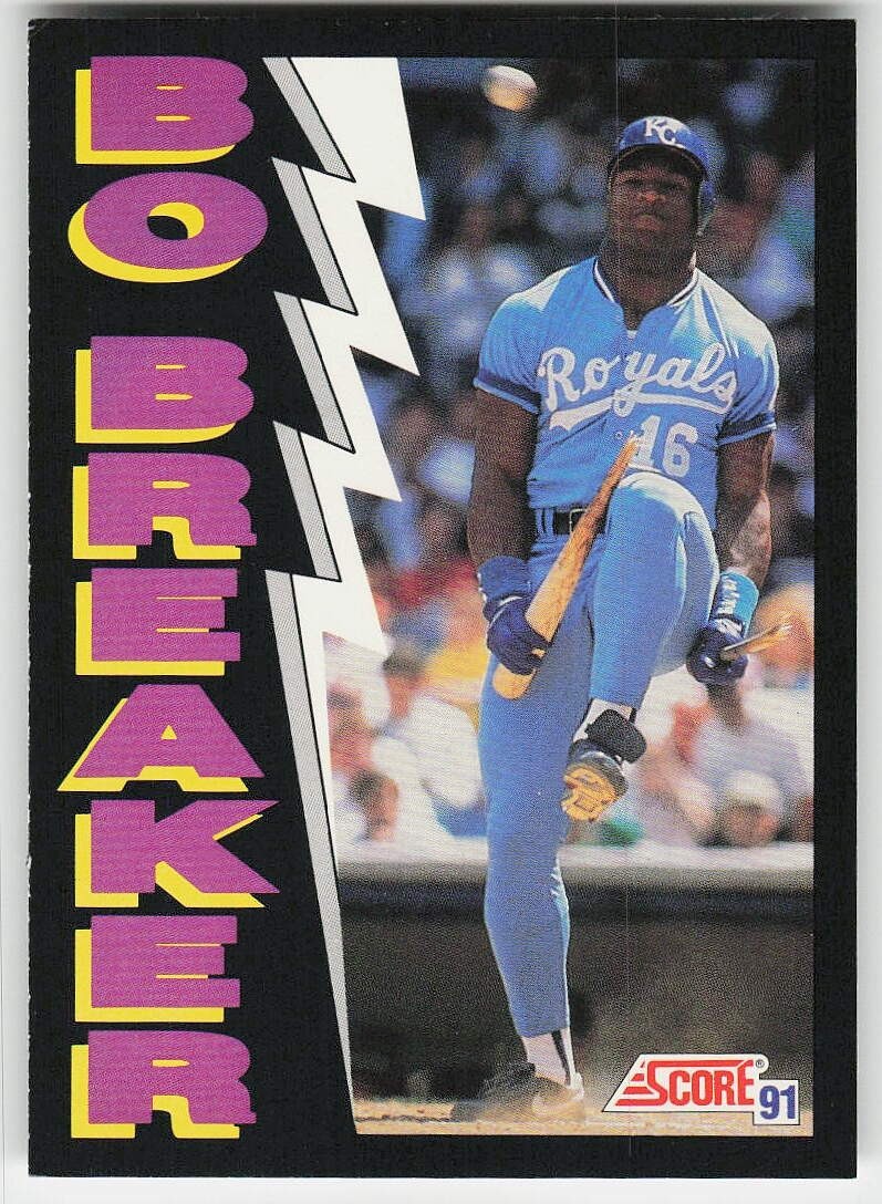 1991 Score #773 Bo Jackson BASEBALL Kansas City Royals
