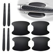 gunhunt 8 PCS Door Handle Scratch Protectors, Carbon Fiber Handle Cover Anti ...