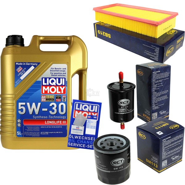 Inspektionspaket 5L Liqui Moly Longlife 5W-30 FüR Peugeot 406 2.0 16V CitroëN-image