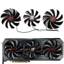 For Powercolor RX6700XT 6750XT 6800 6800XT 6900XT Red Devil Video Card Fan