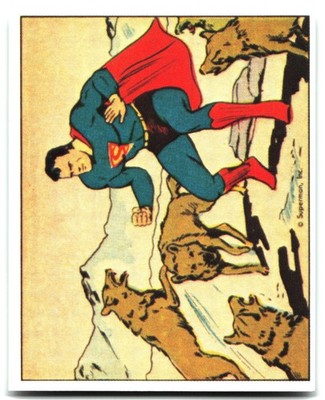 1984 SUPERMAN GUM REPRINT #22 Wolves at Bay
