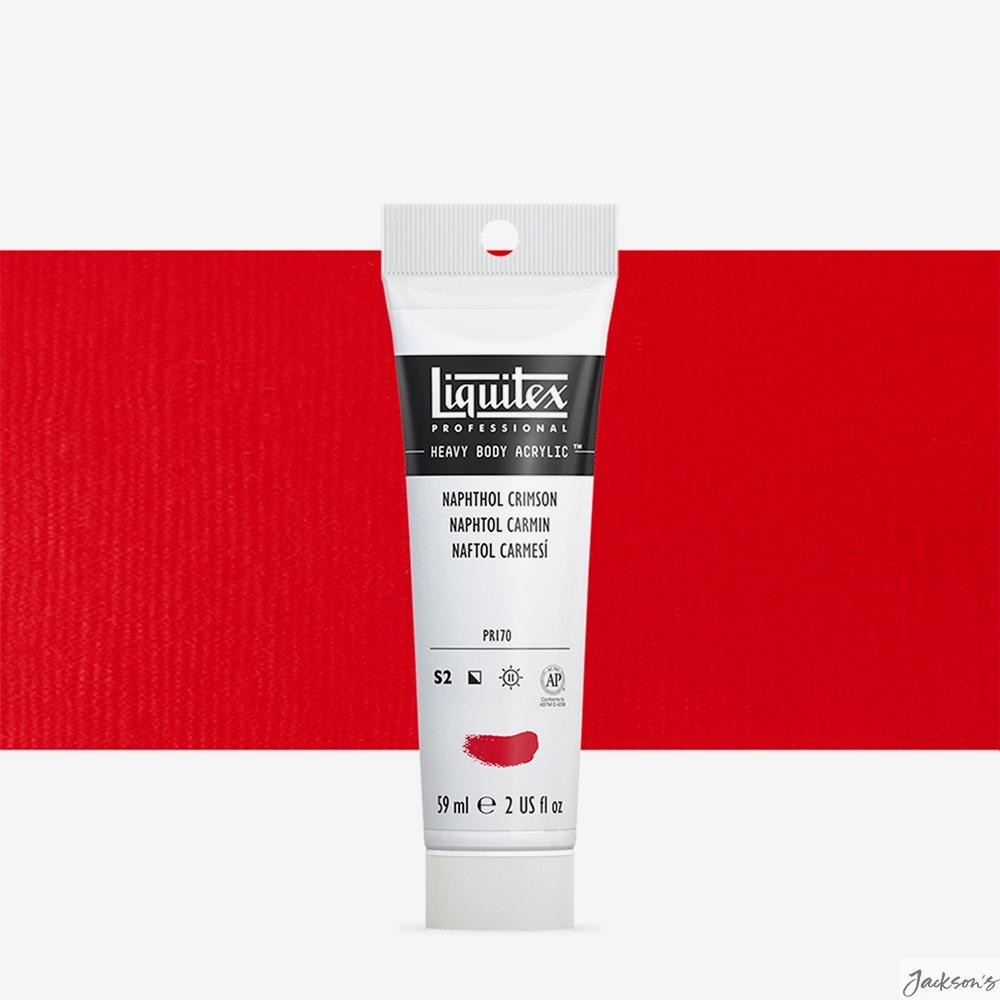 Liquitex Professional Heavy Body Acrylic Paint 59ml Napthol Crimson Artist Co...