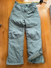 LL BEAN KIDS Size 18 Snow Pants Grey Ski Snowboard Insulated skiing winter