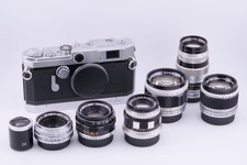 Canon VT Rangefinder Camera 6 Lenses Set w/28mm Finder Serviced