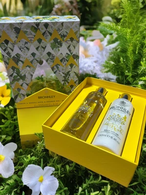 Bronnley Lemon & Neroli Bath & Shower Gel/ Body Lotion 2 x 250ml
