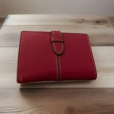 BAEKGAARD Pink &Blue Leather Mini Card Case