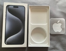 Apple iPhone 15 Pro Max Blue Titanium 256GB Original Box ONLY w/Decal A2849 EXC