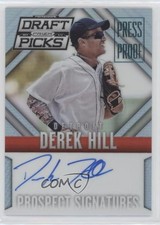 2014 Panini Prizm Perennial Draft Picks Press Proof 78/199 Derek Hill Auto 0z0j
