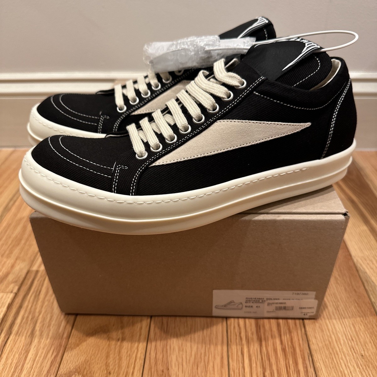 Rick Owens Drkshdw Vintage Sneaks Black Size 41 / US 8 | eBay Rick Owens Drkshdw Vintage Sneaks Black Size 41 / US 8 | eBay