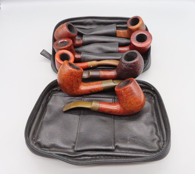 #SE5476# Pfeife Pipe handmade Denmark *Georg Jensen* TOP ZUSTAND  8 Stück