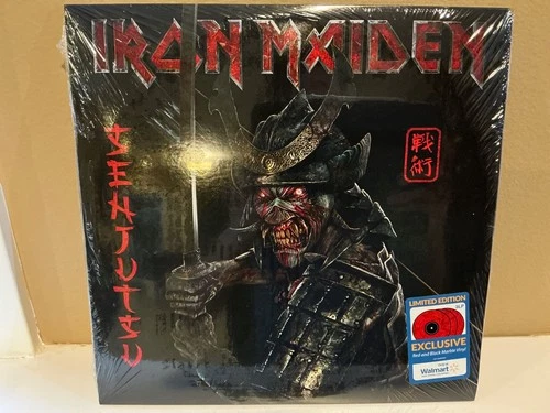Senjutsu (Walmart) 3LP Iron Maiden red black marble color vinyl NM sealed