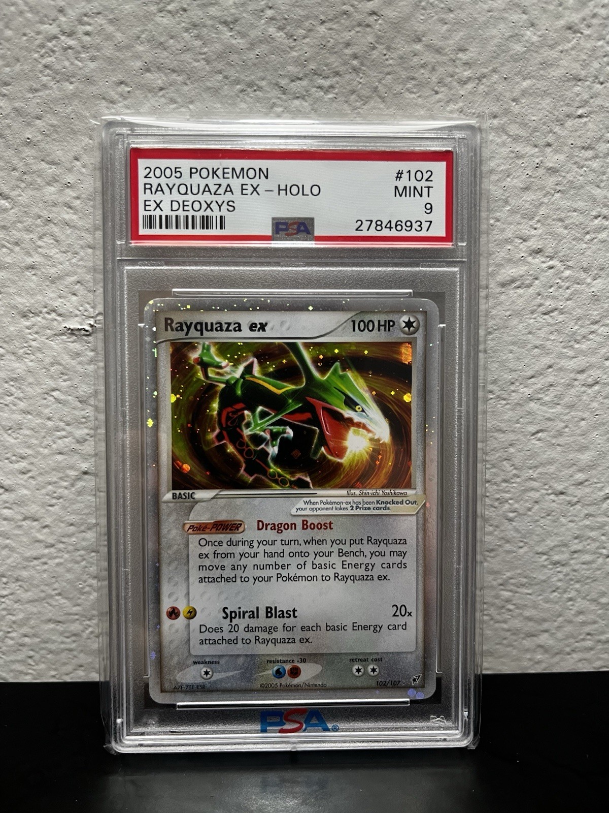 Pokemon EX Deoxys Rayquaza #102/107 2005 PSA 9 Mint