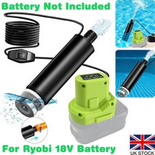 Cordless Submersible Oil/Water Pump Transfer Pump 120W For Ryobi 18V Battery Set