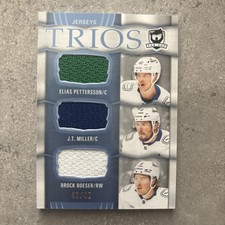 2024-25 The Cup  Trios Jersey 43/49 of ELIAS PETTERSSON, JT MILLER, BROCK BOESER