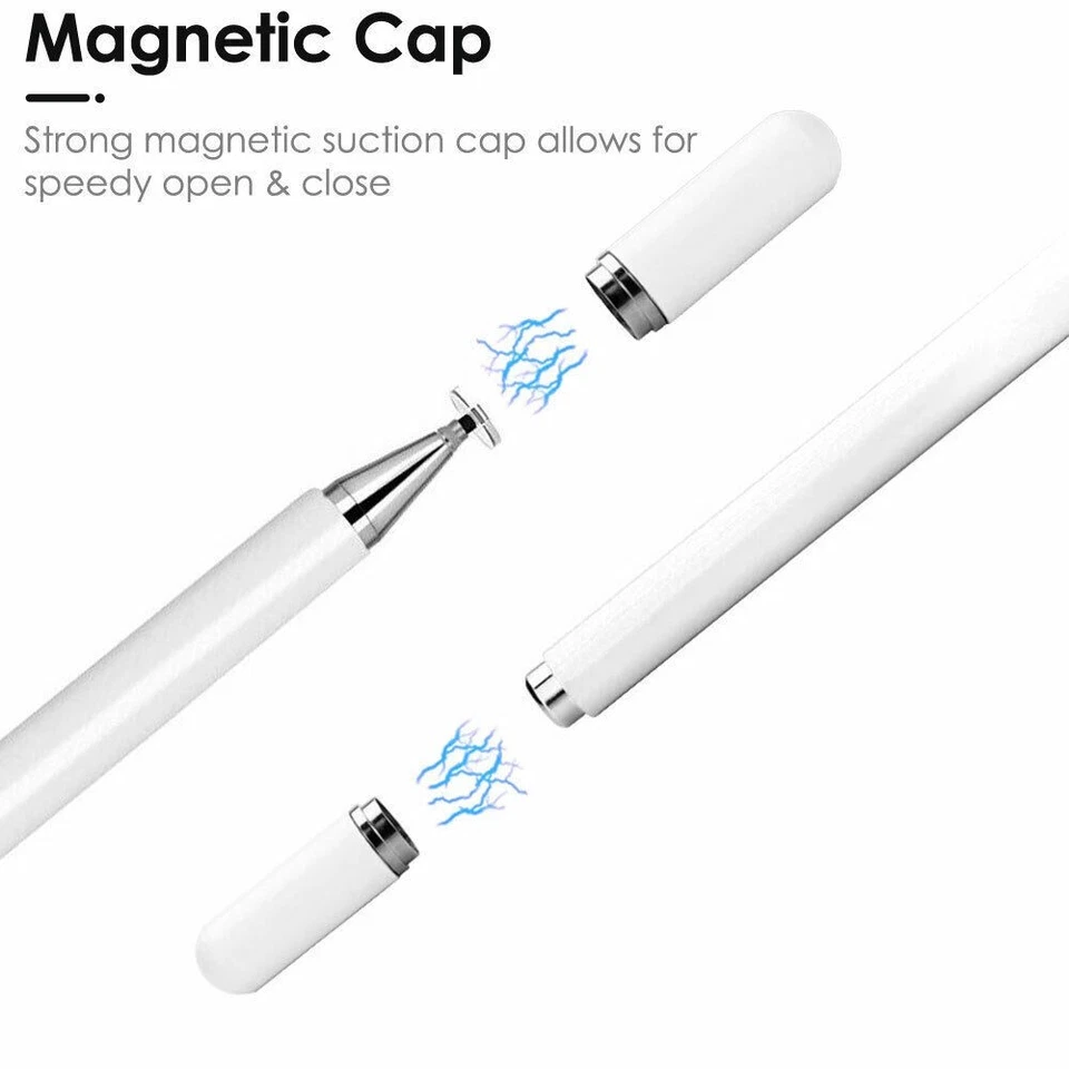 Thin Capacitive DISC Touch Screen Stylus Pen For Android Tablets iPads Phones - Image 4 of 4