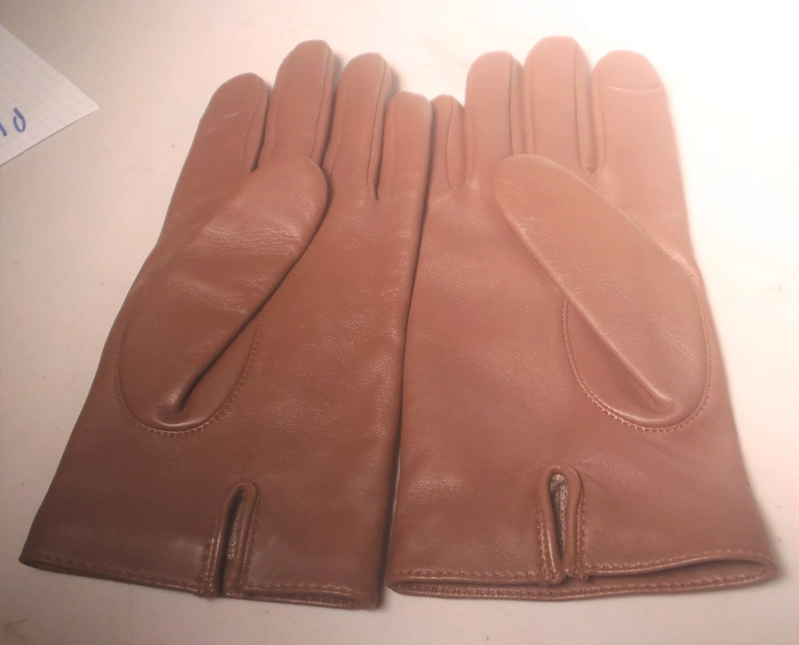 NEW COACH Leather Gloves Men's Size S SHEEP WOOL LINED FRRE RETURNS