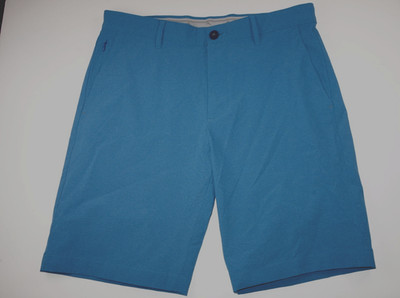 TOMMY BAHAMA Blue Micro Check Chip Shot Play Plaid Shorts 32x10 32
