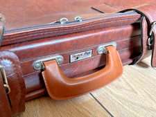 Vintage Leder Koffer | Braun | Grösse ca. 70 x 43 x 17 cm | Space Age