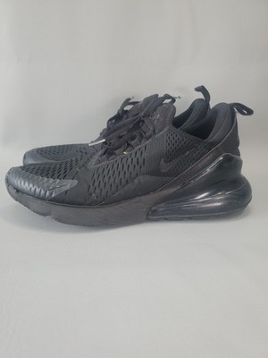 Nike Air Max 270 Shoes Mens 10 Black Triple Black Running Sneakers AH8050-005