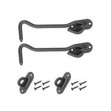  2 crochets de cabine en acier inoxydable coupe-vent avec vis pour fenêtres de