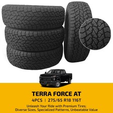 Set Of 4 Terra Off Road Tires 27565r18 116t For Passenger Cars 9.6mm Tread Set Of 4 Terra Off Road Tires 27565r18 116t For Passenger Cars 9.6mm Tread