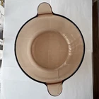 Corning Ware Pyrex Amber Vision Ware NO LID 4.5L Vintage Dutch Oven Stock Pot