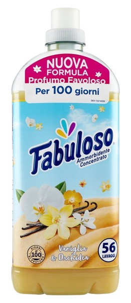 Fabuloso WeichspüLer 1250 Ml Konzentrat 56 Portionen Vanille Gelb Made In Italy-image