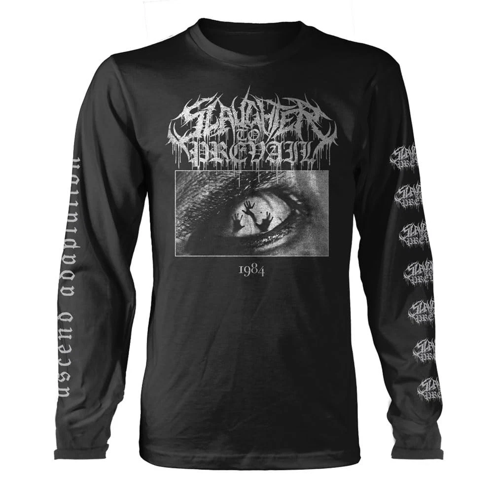 Plastic Head Slaughter to Prevail '1984' Black Long Sleeve Shirt M Black