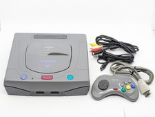 Sega Victor V-Saturn RG-JX2 Gray Console Complete Set NTSC-J Japan Tested